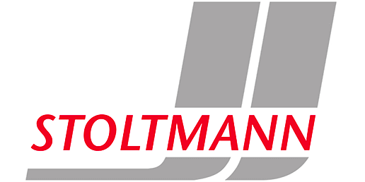 Das Stoltmann Logo zentriert in einem Kasten